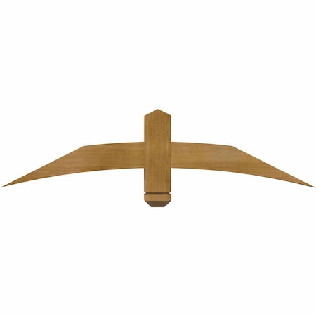 Ekena Millwork Bellingham Rough Sawn Timber Gable Bracket, Western Red Cedar, 48"W x 12"H x 4"D x 4"F, 6/12 Pitch GBW048X12X0404BEL00RWR